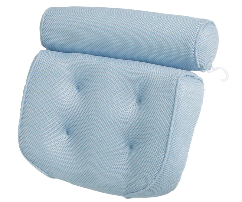 [Australia] - Bath Pillow Bathtub Spa Pillow Tub Neck Pillow Perfect Head Neck Back and Shoulder Support Fits All Bathtub, Hot Tub, Jacuzzi, Home Spa with 3D Air Mesh Technology and Non-Slip 6 Suction Cups (BLUE) BLUE 