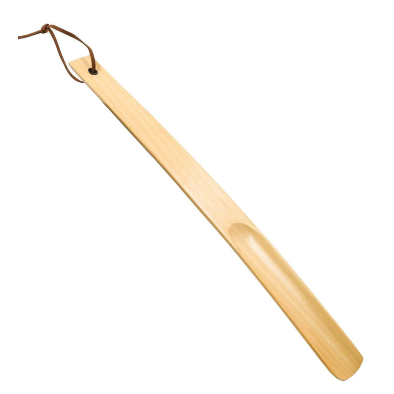 [Australia] - GINKGO Wooden Shoe Horn, 15” Long Shoe Horn for Seniors, Men, Women, Kids, Long Handle Shoe Horn with Loop, Shoe Spoon/Boot Horn 