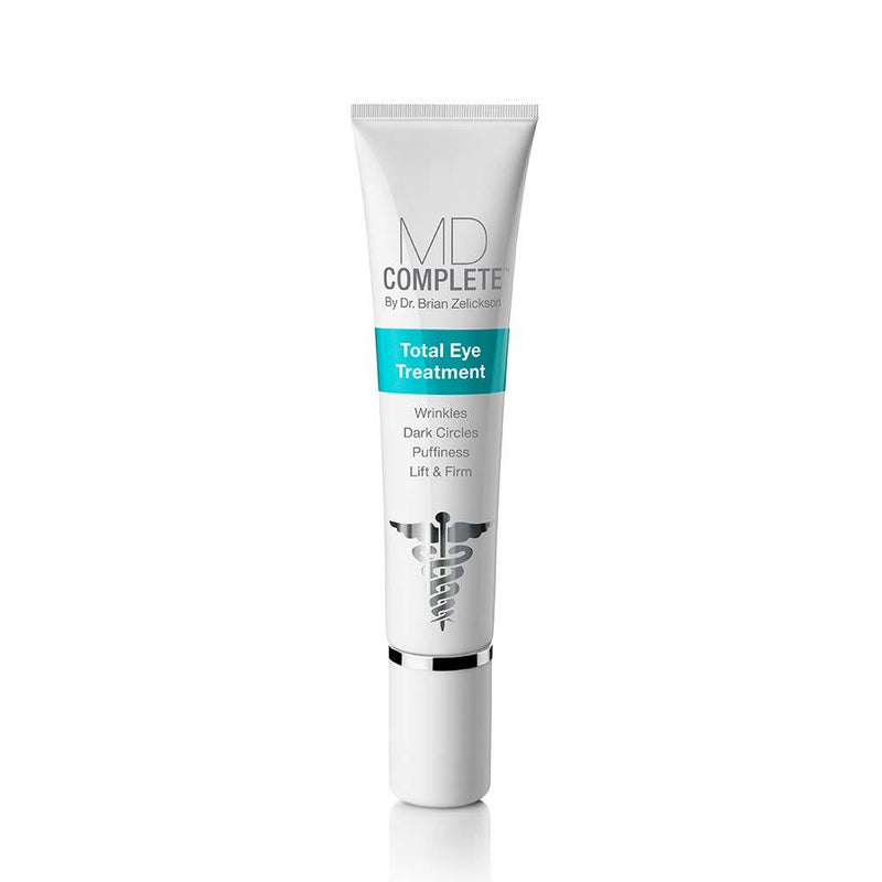 [Australia] - MD Complete Total Eye Treatment | Anti-Aging Hydrating Skin Renewal Eye Treatment | with Peptides, Vitamins C & E and Hyaluronic Acid for Wrinkles, Fine Lines and Crows Feet 