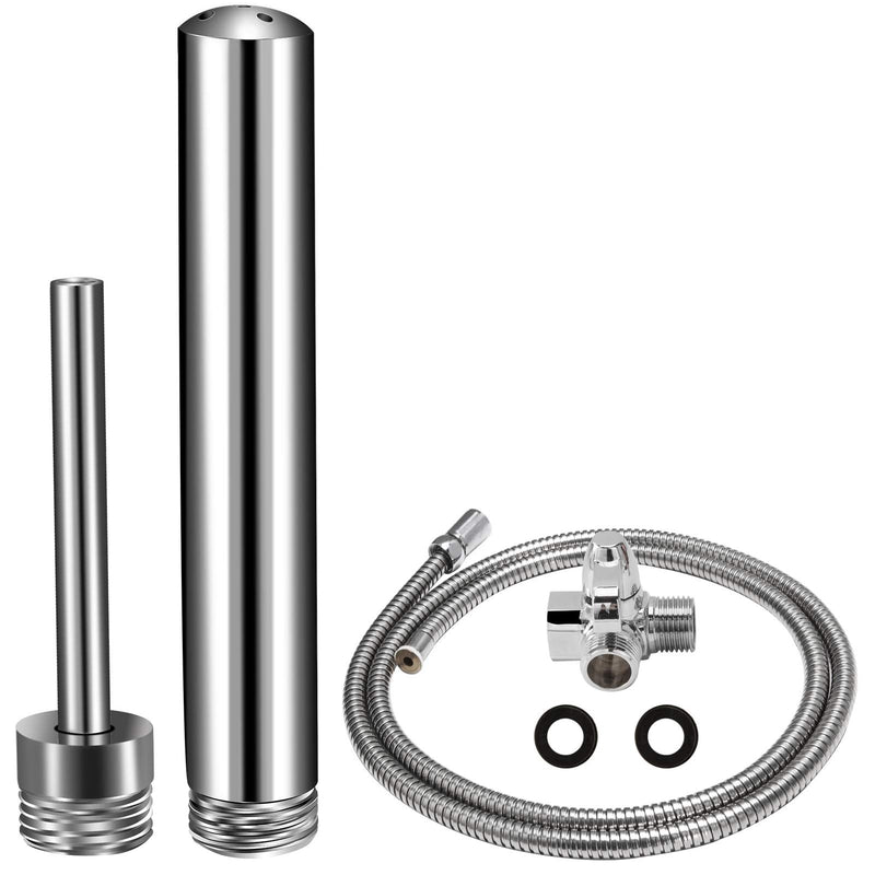 [Australia] - 4 Pack Shower Enema System, VONDERSO 6-Foot Stainless Steel Shower Douche Kit with 2 Bathroom Handheld Nozzles & Regulator Knob for Most Shower Systems 4 Pack Shower Enema System 