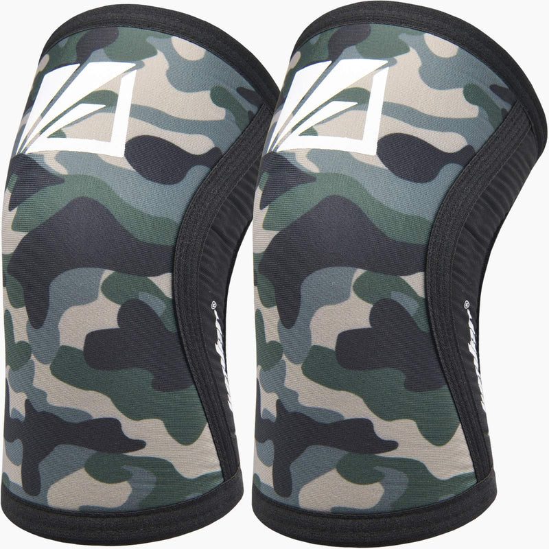 [Australia] - Elbow Sleeves (Pair),Support for Squat,Weightlifting,Powerlifting,Basketball and Tennis,5mm Neoprene Compression Brace for Both Women and Men (Small) Small Camo 