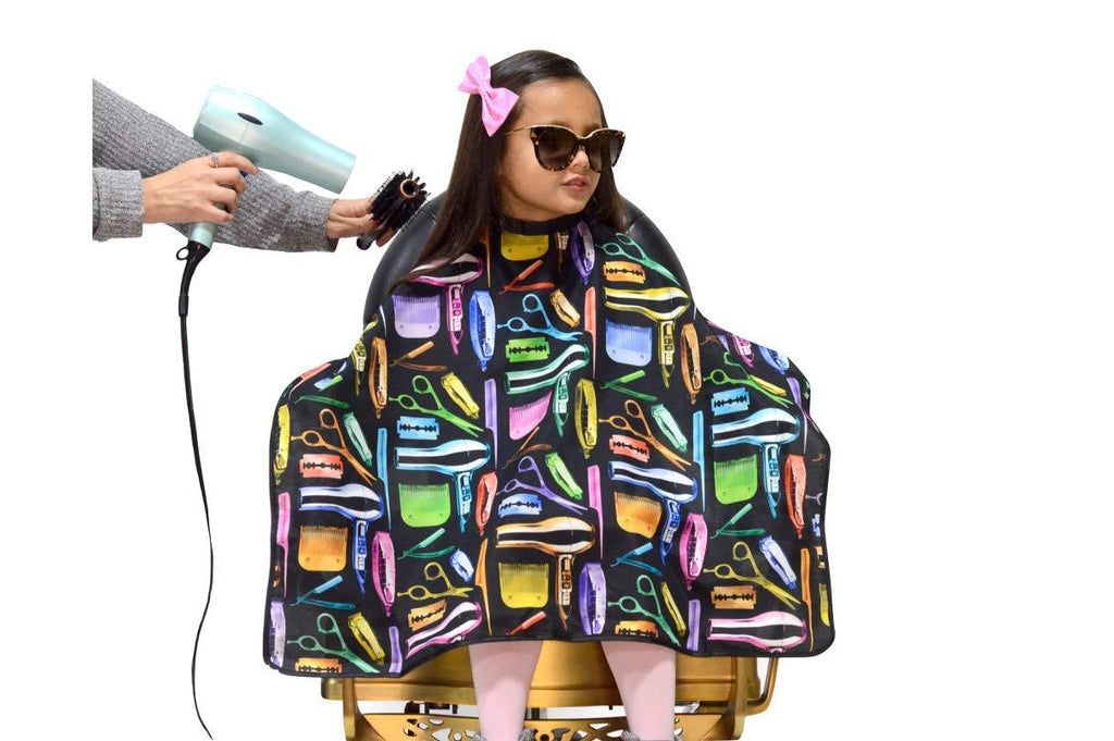 [Australia] - Kids Hair Cutting Cape Barber Cape For Kids King Midas 