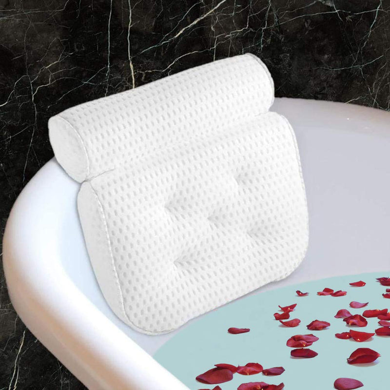 [Australia] - Fitheaven Bath Pillow for Bathtub. Tub Pillow for Women & Men,with 3D Air Mesh Breathable,Helps Support Head, Neck, and Back 