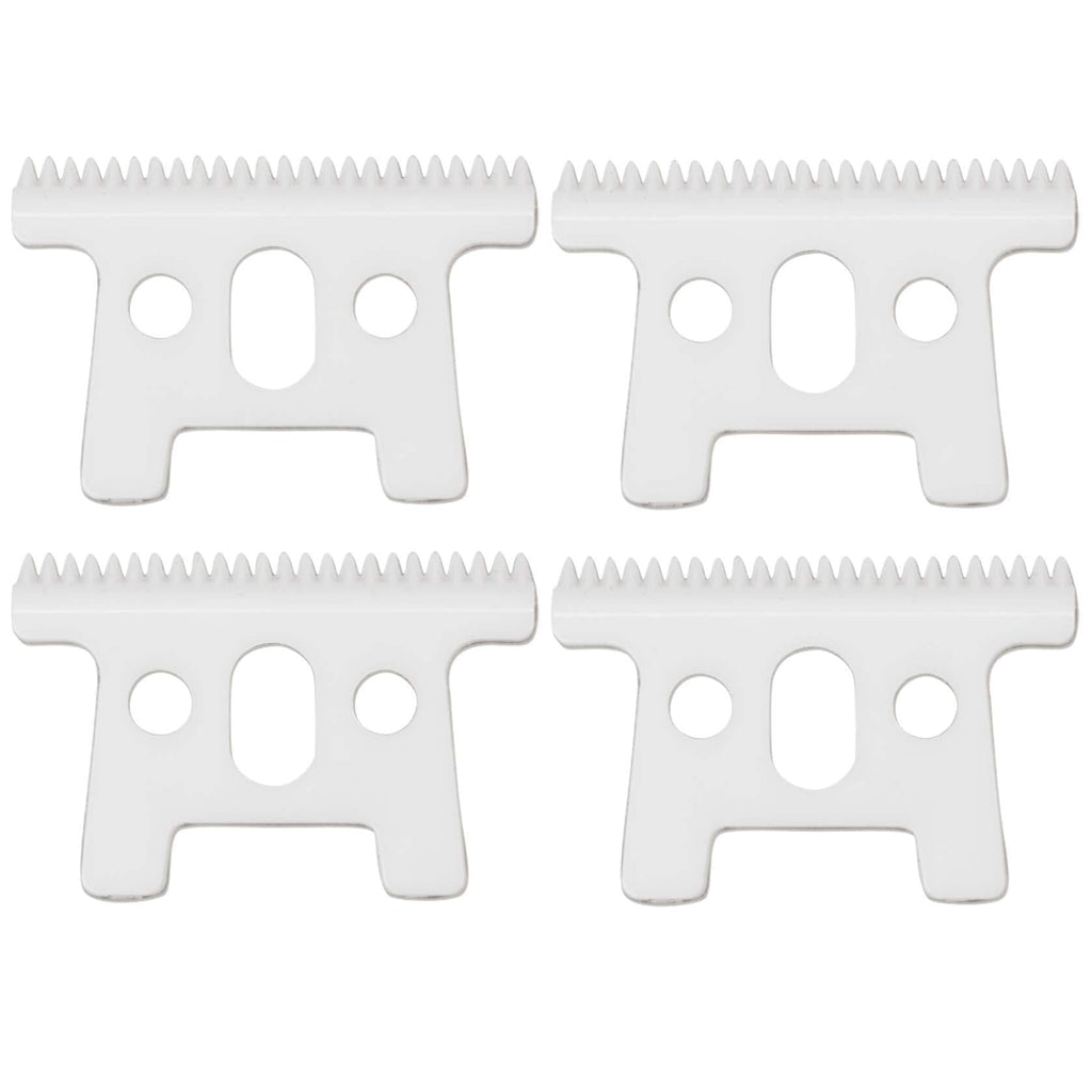 [Australia] - Professional Replacement Ceramic Moving Blades for Pro Li Trimmer D7#32655 D8#32400, Ceramic Moving Blades ONLY, Compatible with D7 D8 SlimLine Pro Li Andis Hair Trimmer(Off White, 4PCS) 