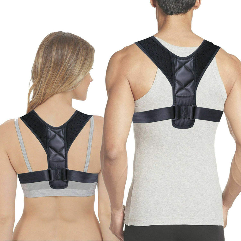 [Australia] - Ezonedeal Posture Corrector For Men And Women - Adjustable Upper Back Brace For Clavicle To Support Neck, Back and Shoulder 