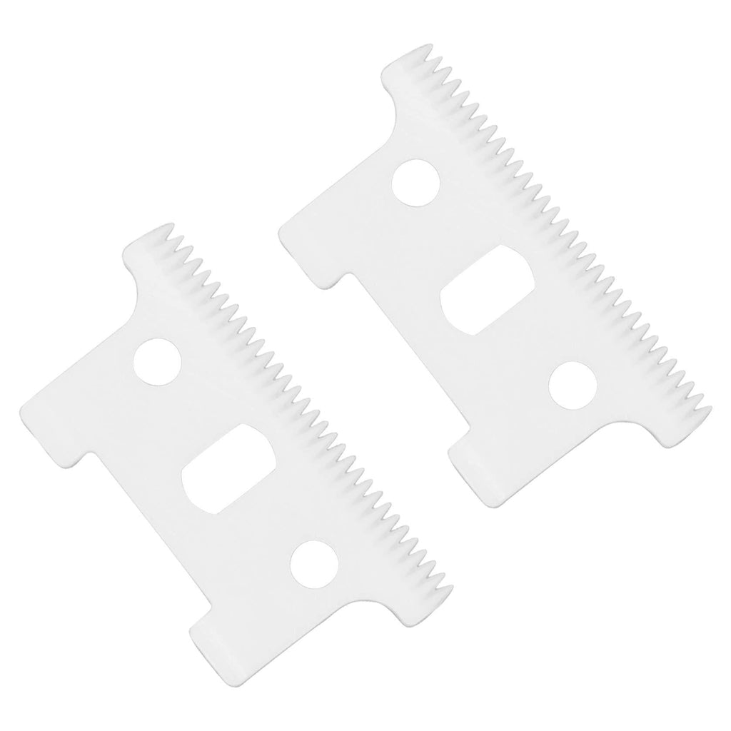 [Australia] - Professional Replacement Ceramic Moving Blades #04521 for Andis T Outliner, Including 2 Pieces Moving Blades, Compatible with Andis T Outliner GXT Trimmer(Off White, 2 Pieces) 