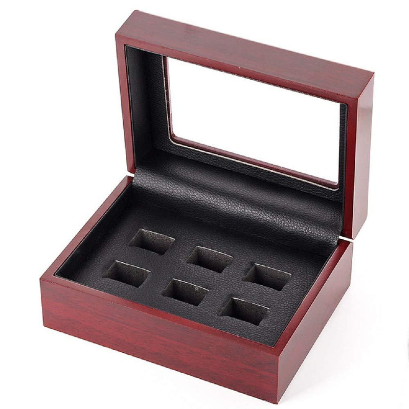 [Australia] - JunningGor Championship Big Heavy Ring Display Wooden Box (6 Hole) 