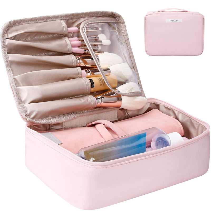 [Australia] - Docolor Travel Makeup Bag Water-resistant Toiletry Cosmetic Bag Travel Makeup Organizer for Accessories, Shampoo, Full Sized Container 