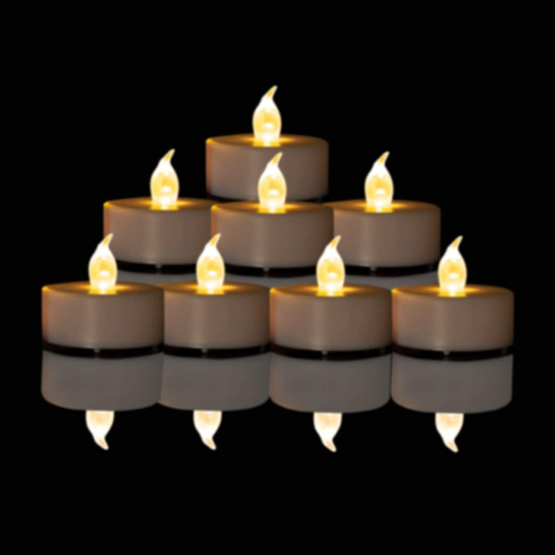 [Australia] - Battery Operated Flameless Tea Lights: 24PACK LED Electric Candles Lamp Realistic and Bright Flickering Holiday Gift Long Lasting for Birthday Wedding Party Home Decoration Warm White 24pack 