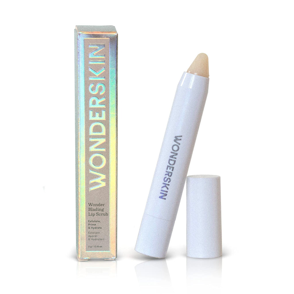 [Australia] - Wonderskin Wonder Blading 3-in-1 Lip Scrub for Soft, Nourished, Flake-Free Lips with One-Step Prep, 0.10 oz 