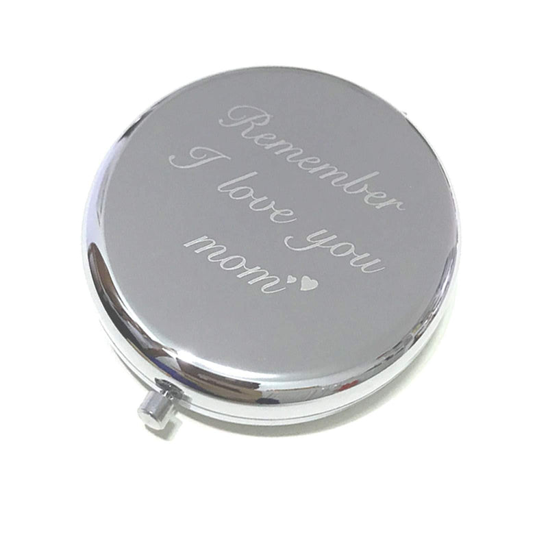 [Australia] - Mom Birthday Gifts from Daughter Son, Remember I Love You Mom，Wedding Anniversary Engraved Special Funny Mirror Presents Type1 