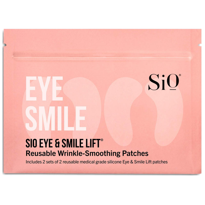 [Australia] - SiO Beauty Eye and Smile Lift Anti-Wrinkle Patches 4 Week Supply - Overnight Under Eye Mask Pads For Dark Circles - Silicone Skin Treatment For Wrinkles Beige 