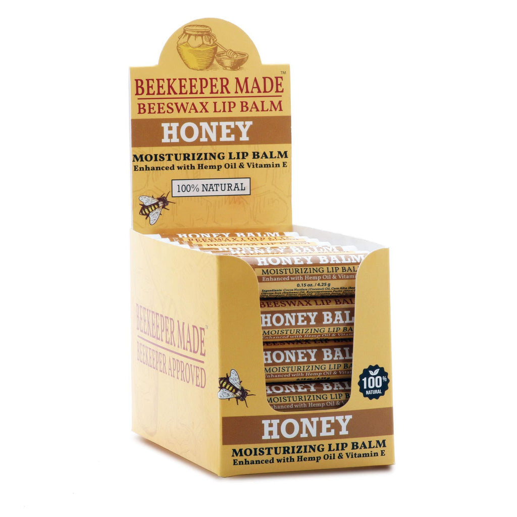[Australia] - Beekeeper Made Beeswax Bulk Lip Balm, 40 Count Honey Flavor | For Men, Women, and Children. Great for Gifts, Showers, & More 