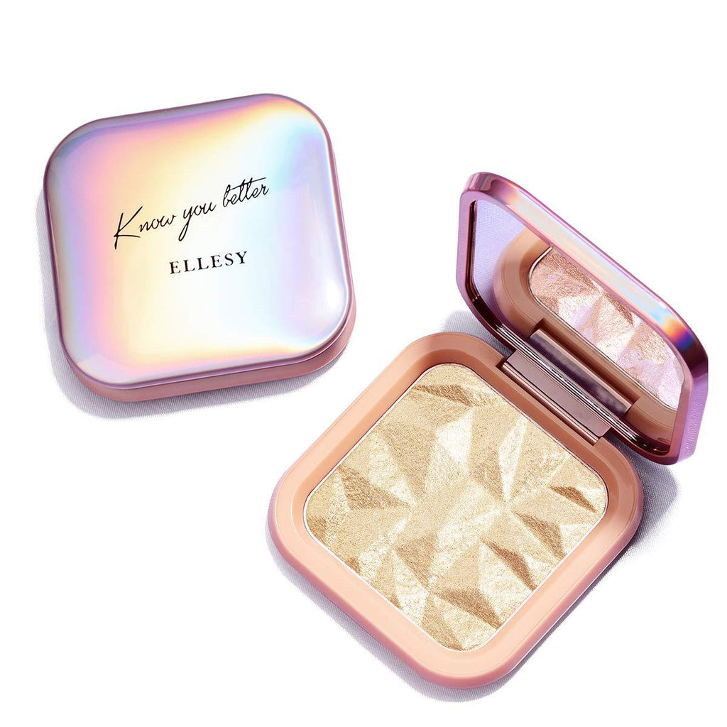 [Australia] - ELLESY Highlighter Makeup Palette ,Highlighter Palette Long Lasting Face illuminator Makeup Palette Shimmer Highlight Powder Suit All Skin Tones-TWILIGHT GLOW #01 Twilight Glow 