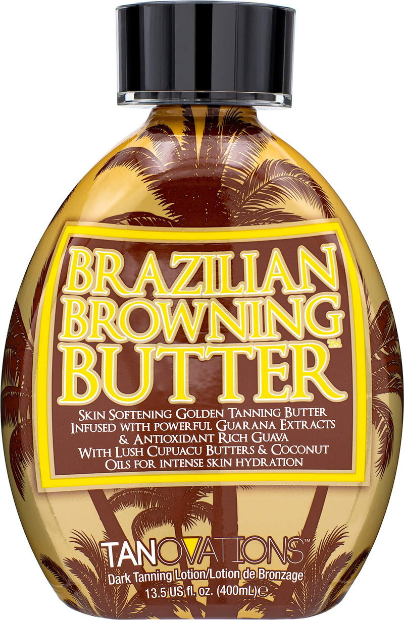 [Australia] - Ed Hardy Brazilian Browning Butter Dark Tanning Lotion - Skin Softening Golden Tanning Butter with Cupuacu Butters & Coconut Oils for Intense Skin Hydration 13.5 oz. 