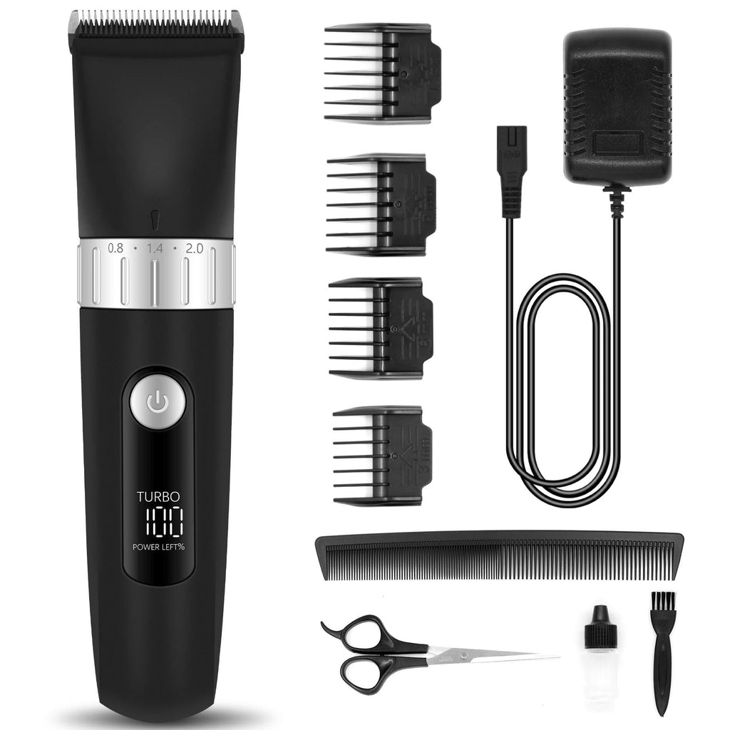 [Australia] - Maxshop Hair Clippers for Men, Cordless Hair Trimmer Professional Hair Cutting & Grooming Kit Barber Clippers Kit with Rechargeable Battery LED Display 
