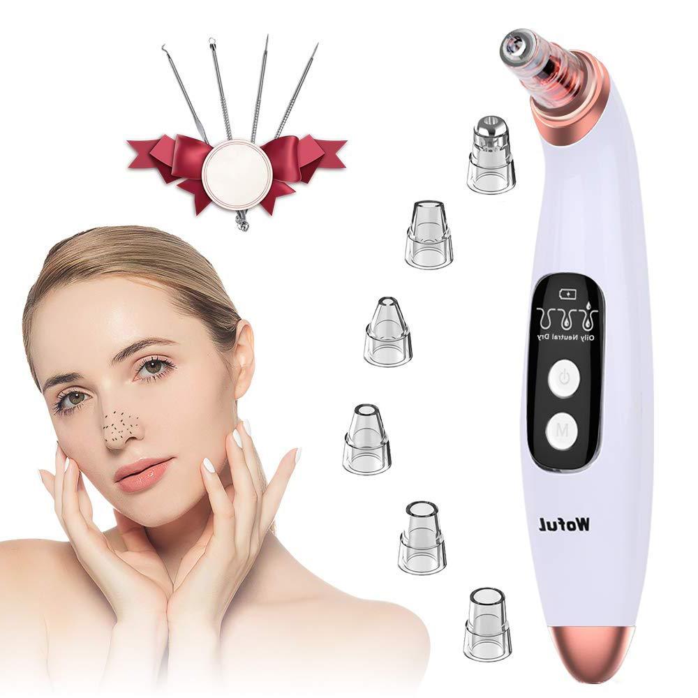 [Australia] - Blackhead Remover Pore Vacuum with 6 Probes, for woman and man, Blackhead Extractor Tool, Electric Blackhead Removal Vacuum Cleaner. Remover white 