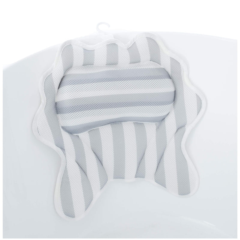 [Australia] - JACARANDA Bath Pillow Luxury Bathtub Pillow-Ergonomic Bath Pillows for Tub Neck and Back Support-Bath Tub Pillow Rest 3D Air Mesh Breathable Bath Accessories for Women & Men-6 Non Slip Suction Cups 