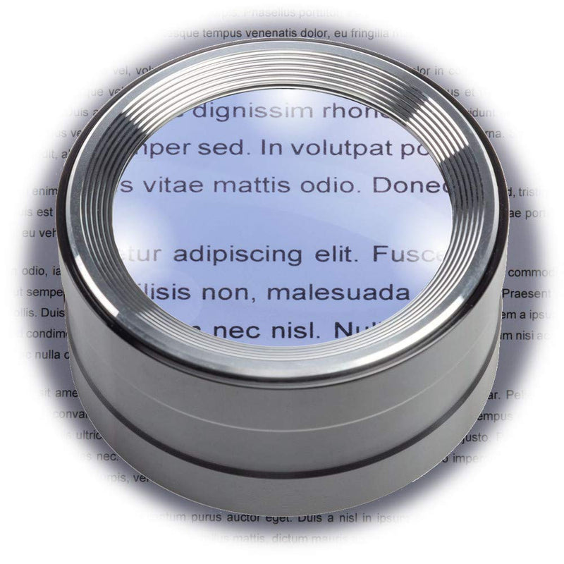 [Australia] - Magnifying Dome Lighted Desktop Magnifier with Bright LED for Reading Books, fine Print, Studying maps, Projects, Coins, Acts as Desk Paperweight, Great for Seniors Black 