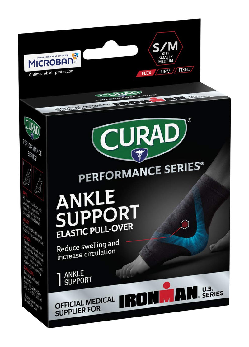 [Australia] - CURAD Performance Series Ironman Ankle Support, Elastic, Small/Medium, 1 Count 