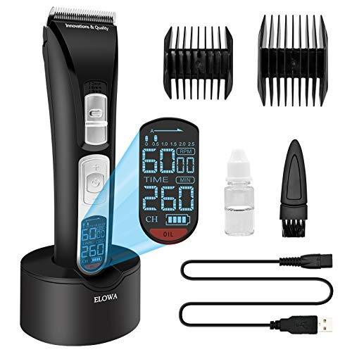 [Australia] - Professional Hair Clippers for Men,Barber Clippers Cordless Hair Trimmer Set with 5-Speed Ultra Quiet Rechargeable Hair Cutting Kit for Kids Home Travel Trimmer Black2 