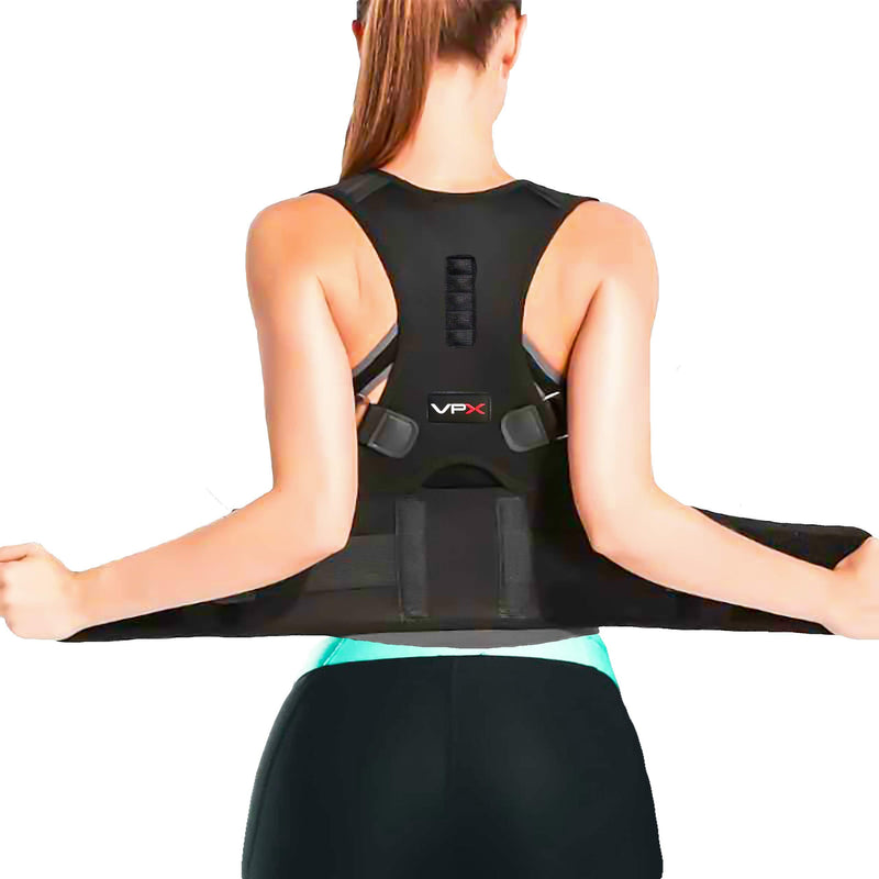 [Australia] - VPX Magnetic Posture Corrector Men & Women | Fully Adjustable Padded Back Supporter, Straightener, Trainer | All Day Pain Relief & Lumbar Support | Neck, Spine Stretcher, Shoulders Correction, Braces 