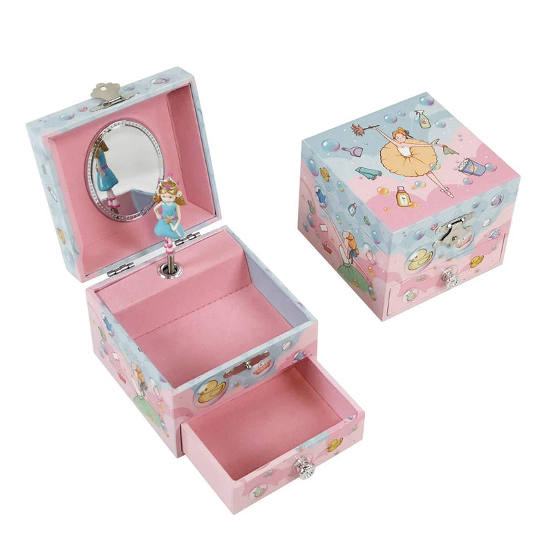 [Australia] - Laxury Music Jewelry Box for Girl Music Storage Box Music Box, Children’s Gift.（Repertoire: Swan Lake） 