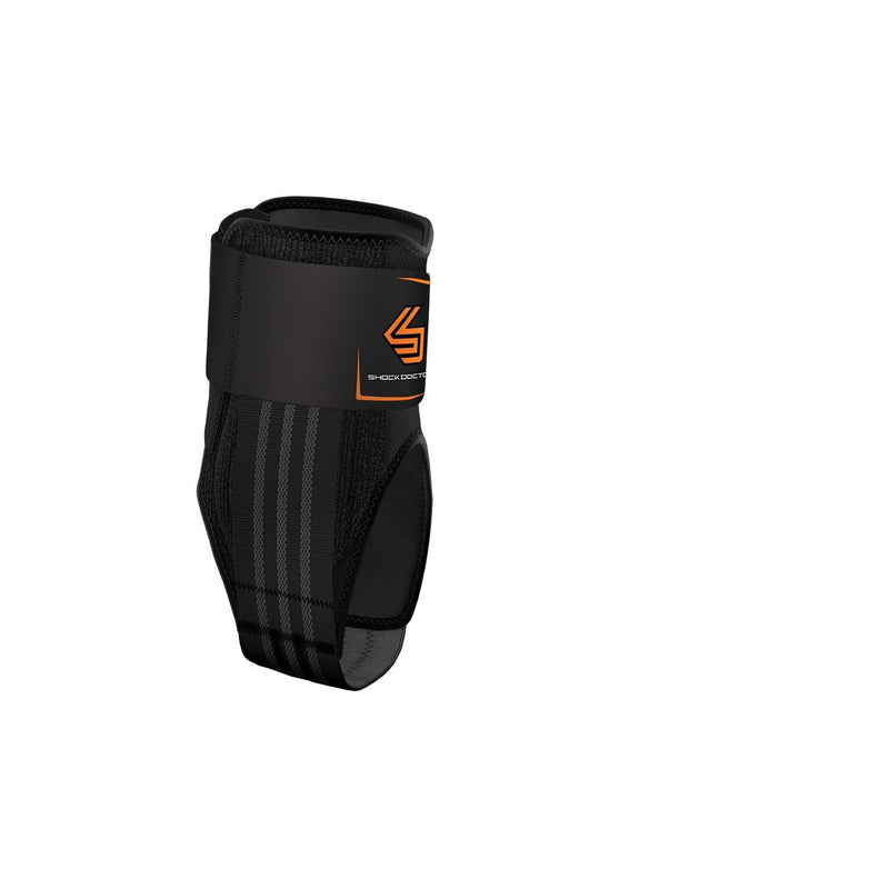 [Australia] - Shock Doctor 896-01-34 Stealth Ankle Brace w/Stays for Cleats Black Adult-L Large 
