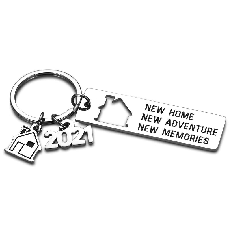 [Australia] - 2021 New Home Housewarming Key Chain Gift for Men Women Realtor Closing Gift for New Homeowners Christmas New Year Gift to Families Friends New Neighbor New Home Housewarming Party Gift for Him Her 