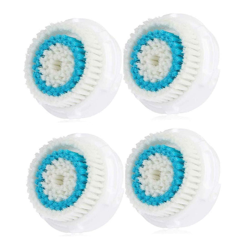 [Australia] - Compatible Replacement Facial Cleansing Brush, Skin Brightening Face Brush, Deep Pore Facial Brush Heads, Face Brush Head Replacement as Facial Cleaning Tool for Clogged and Enlarged Pores(4-Pack) 