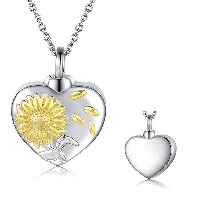 [Australia] - Sug Jasmin Urn Necklaces for Ashes Sterling Silver for Women Men,Cremation Jewelry for Ashes,Always in My Heart Memory Necklace Gift, Easter Keepsake for Women 1 