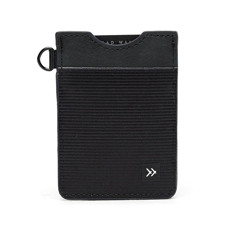 [Australia] - Thread Wallets - Slim Minimalist Wallet - Vertical Card Holder (Black) Black 