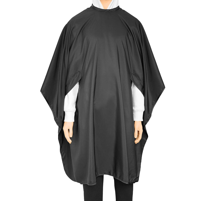 [Australia] - waterproof hairdresser cutting cape lightweight hair cape with two slots salon cutting cape metal buttons adjustable neck part for alduts and kids 