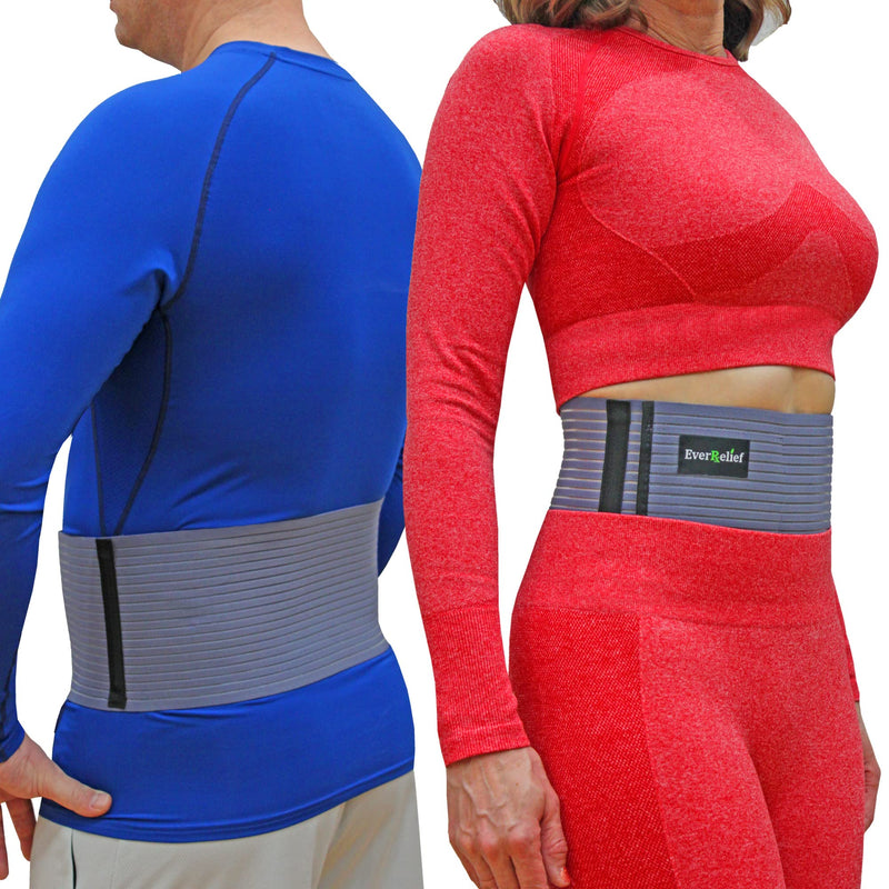 [Australia] - Umbilical Hernia Belt for Men and Women -by EverRelief- Abdominal Binder Support for Hernia Pain and Weakened Abdomen (Large/Extra Large) L/XL 