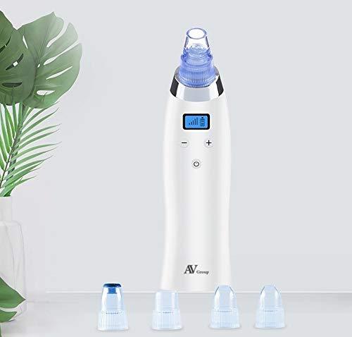 [Australia] - AV Group - Latest Technology Blackhead Vacuum Acne Remover Pore Cleansing Exfoliating Machine with 5 Adjustable Suction Power and Microcrystalline Replacement Probes Collagen Regeneration Device 