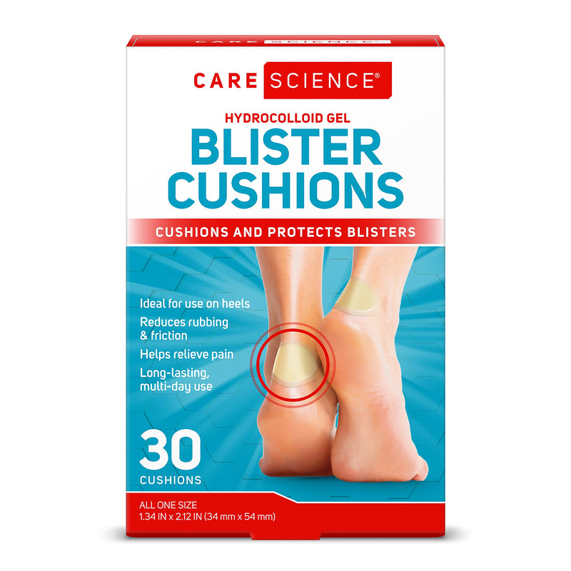 [Australia] - Care Science Hydrocolloid Gel Blister Cushion Bandages, 30 ct | Cushions & Protects Blisters, Long-Lasting 30 Count (Pack of 1) 