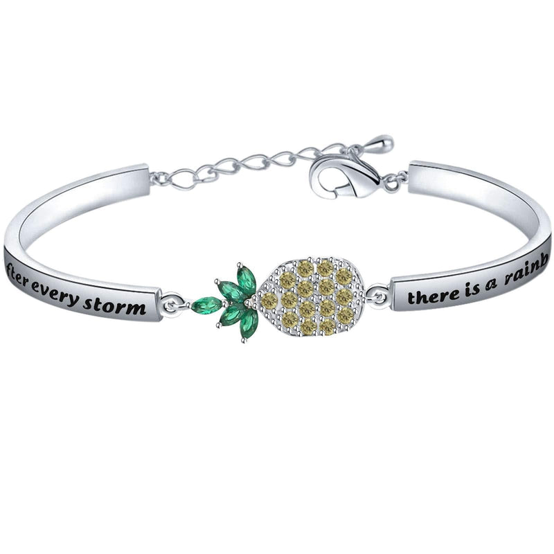 [Australia] - SEIRAA IVF Infertility Bracelet After Every Storm There is a Rainbow of Hope Bracelet Infertility Mom Jewelry IVF Encouragement Gift for Her IVF bangle 
