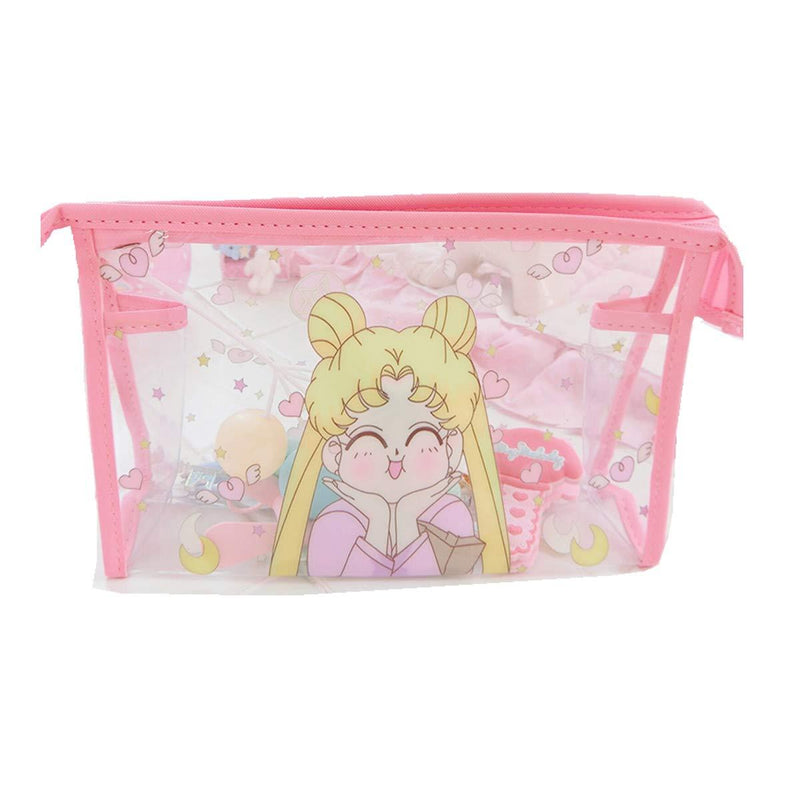 [Australia] - Toiletry Bag, Cosmetic Bag Sailor Moon Clear Waterproof Makeup Bag Travel Storage Bag Gift for Girls Women (Toiletry Bag-8.86inch) Toiletry Bag-8.86inch 