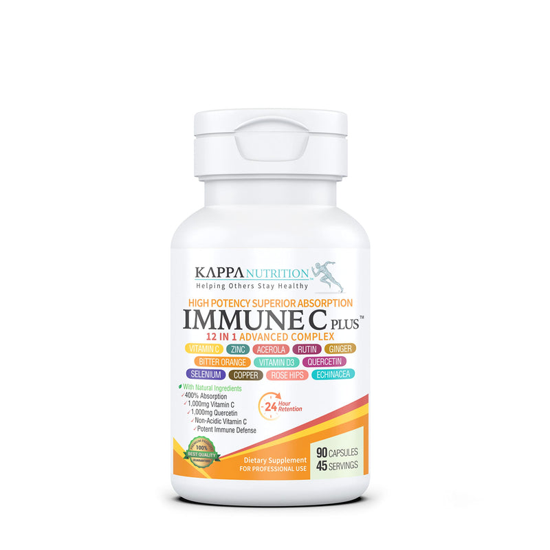 [Australia] - (90 Capsules), Quercetin 1,000mg, Vitamin C 1,000mg, Zinc 50mg, Vitamin D3 5,000iu, Selenium, Copper, Acerola, Ginger, Rutin, Bitter Orange, Rose Hips, Echinacea, Immune C Plus, 12 in 1 Immune Support 90 Count (Pack of 1) 