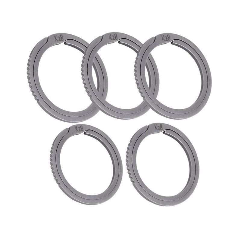 [Australia] - BANG TI Titanium Quick Release Side Pushing Key Rings Labor Saving 2-Pack/ 5-Pack Kit 
