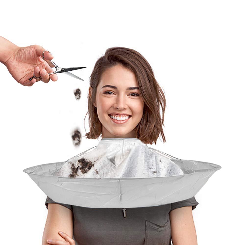 [Australia] - Hair Cutting Cape Umbrella, Barber Haircut Cape Foldable Salon Capes, Hair Beard Shaving Waterproof Cut catcher Accessories for Hair Stylist Adult women men Kids 