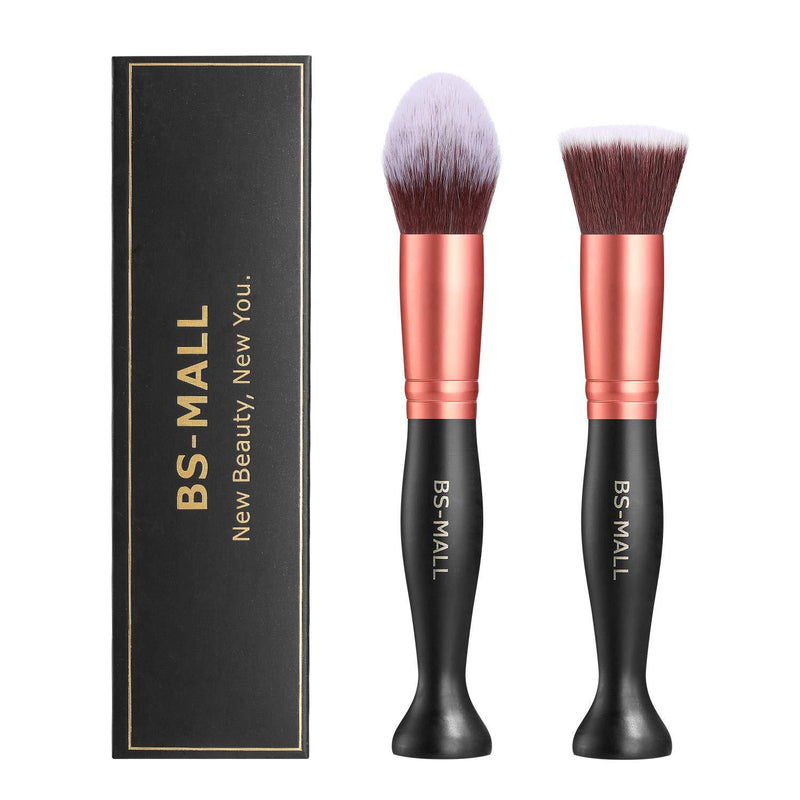 [Australia] - BS-MALL Foundation Face Makeup Brush Synthetic Powder Cream Cosmetics Brushes Kit ( Pack of 2) 2PCS 