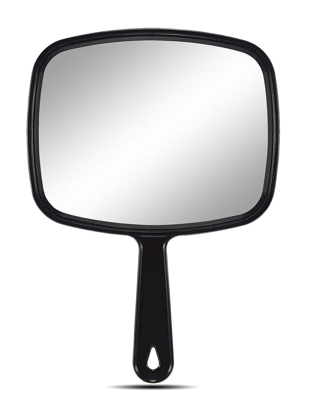 [Australia] - OMIRO Hand Mirror, All Black Handheld Mirror with Handle, 6.3" W x 9.6" L 