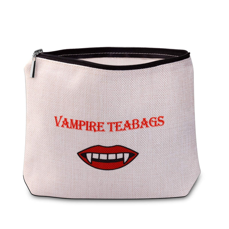 [Australia] - LEVLO The Vampire Diaries Inspired Gift Funny Vampire Teabag Makeup Bag Gift for Women Fans (The Vampire Diaries) 