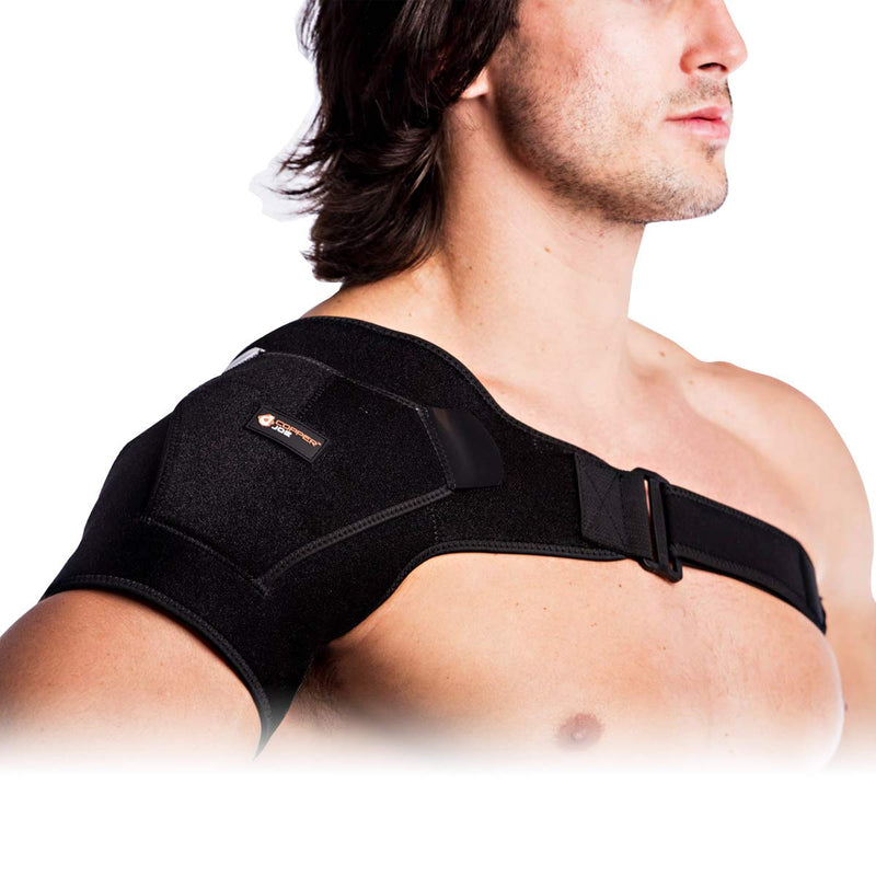[Australia] - Copper Joe Adjustable Shoulder Brace For Men and Women Ultimate Copper Infused Recovery Compression Support for Torn Rotator Cuff, Tendonitis, Tears, Dislocation and Bursitis 
