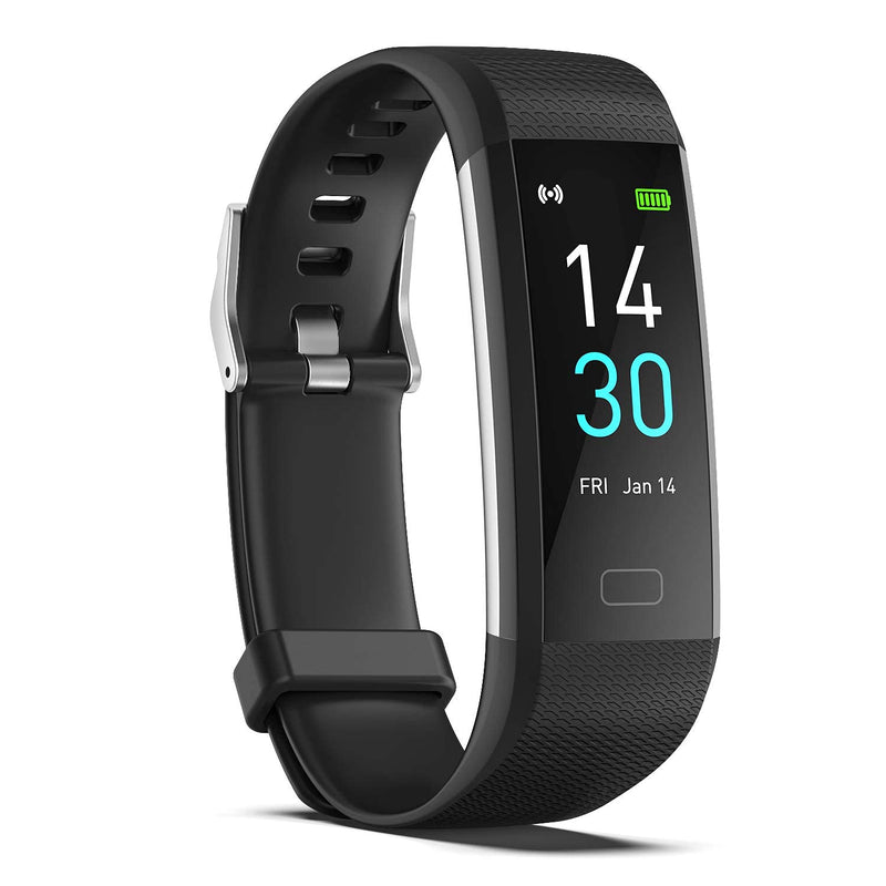 [Australia] - ENGERWALL Fitness Tracker with Step Counter /Calories /Stopwatch, Activity Tracker with Heart Rate Monitor, IP68, Health Tracker with Sleep Tracker, Smartwatch, Pedometer Watch for Women Men Kids Black 