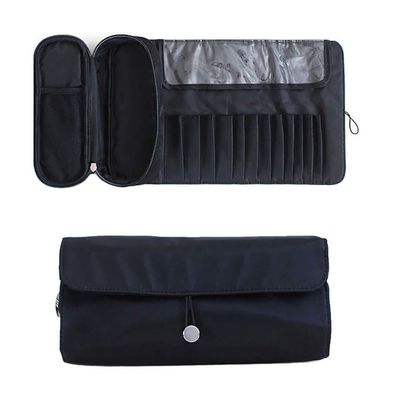 [Australia] - Portable Makeup Brush Storage Bag, Cosmetic Travel Storage Bag, Multi-Function Makeup Brush Protection Bag, Folding Tool Bag 