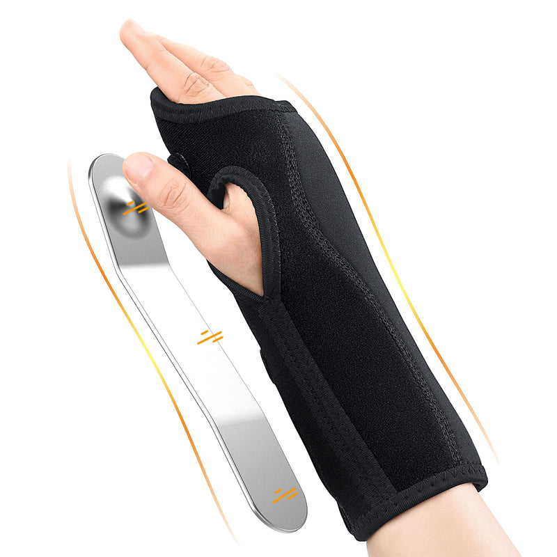 [Australia] - Updated 2022 Wrist Brace for Carpal Tunnel, Night Sleep Wrist Support Brace, Wrist Splint, Great for Wrist Pain, Sprain, Sports Injuries, Joint Instability, Suitable for Left and Right Hands Medium (Pack of 1) Black 