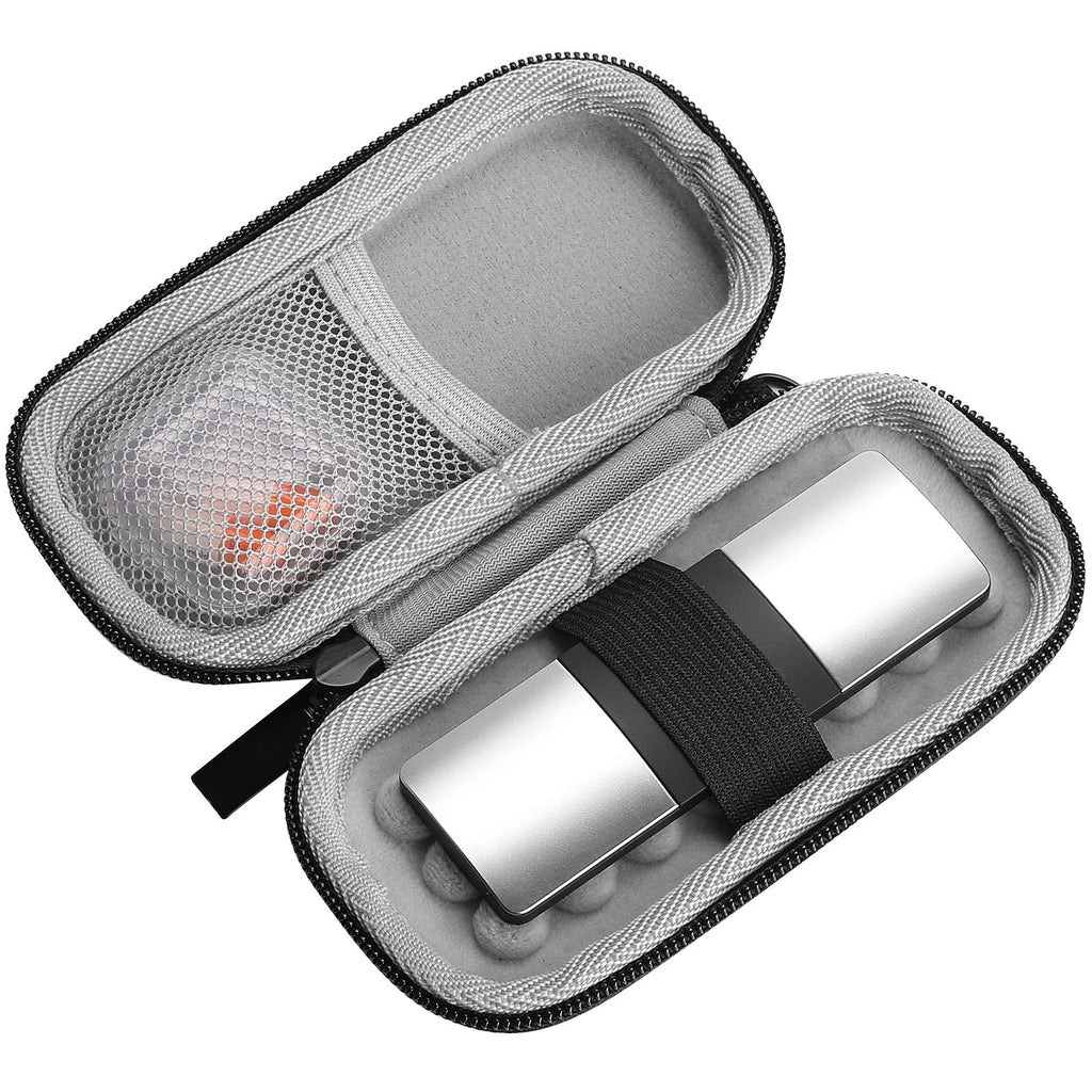 [Australia] - ProCase Heart Monitor Case for Alivecor Kardia Mobile ECG / Kardia Mobile 6L, Carrying Travel Case Protective Pod with Pill Box and Carabiner Clip -Silver 