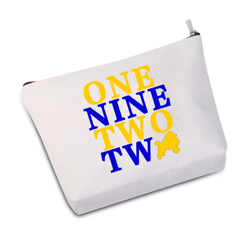 [Australia] - JXGZSO Sigma Gamma Rho Makeup Bag Gift One Nine Two Two Poodle 1922 Sorority Paraphernalia Gift (One Nine Two Two white) One Nine Two Two white 